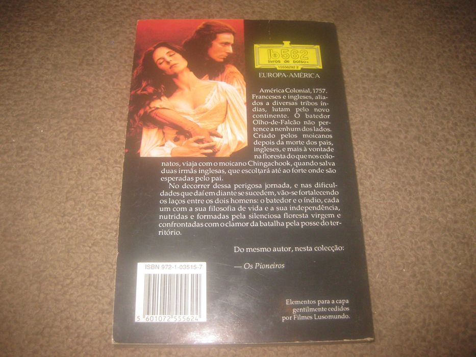 Livro "O Último dos Moicanos" de James Fenimore Cooper