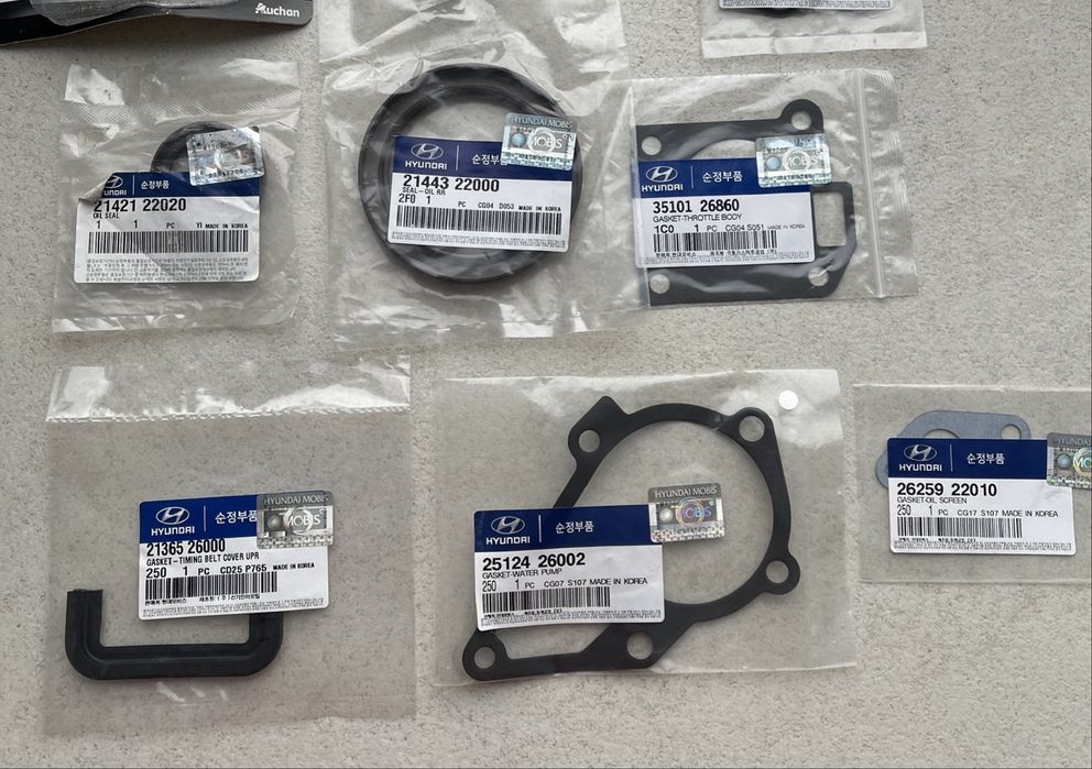 Сальніки та прокладки  для Hundai Accent 2006-2008 седан