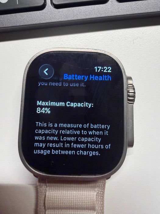 Apple Watch Ultra 1 Titanium Starlight + paski