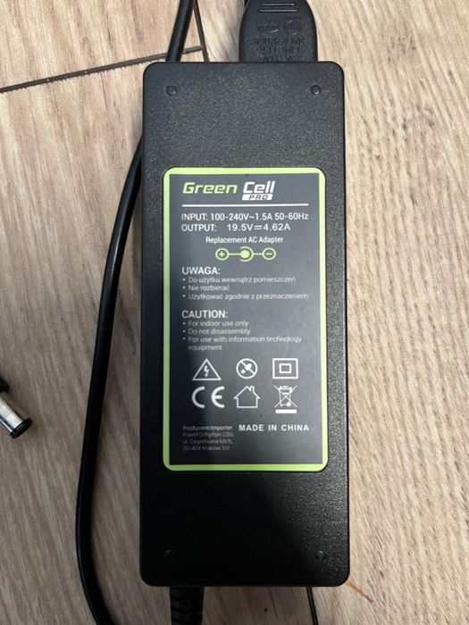 Zasilacz Ładowarka Green Cell do laptopa  Dell 19,5 V-4,62 A