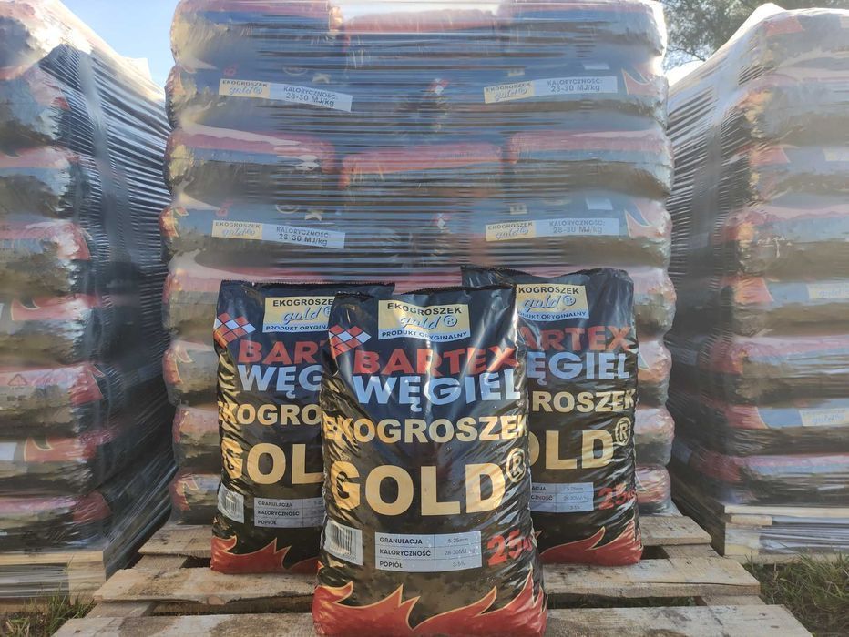 Węgiel Groszek Ekogroszek BARTEX GOLD! 27-29 MJ/kg! Transport