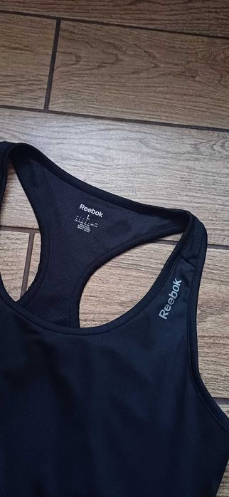 Czarny sportowy biustonosz Reebok  r. L