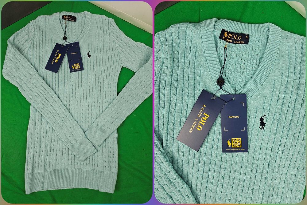 Sweter damski prążkowany tommy hilfiger ralph lauren nowy
