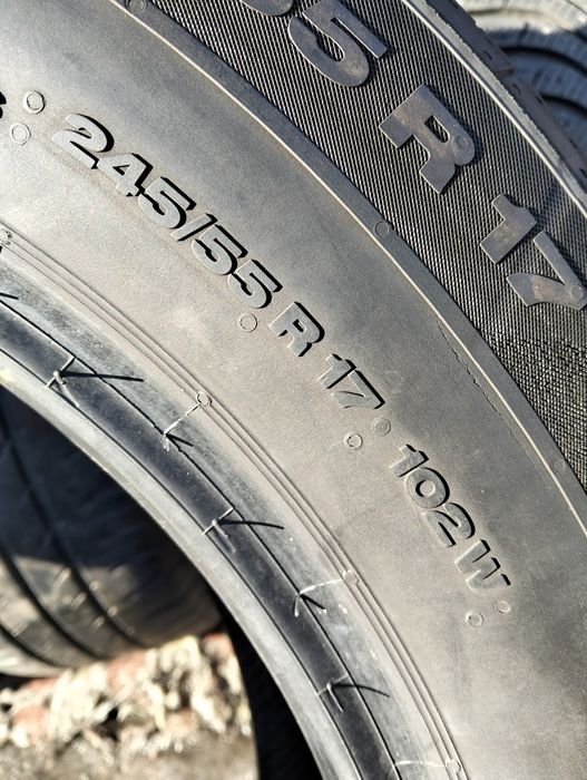 Шини 245 55 17  Continental Conti contact 2 пара підсилений борт  +