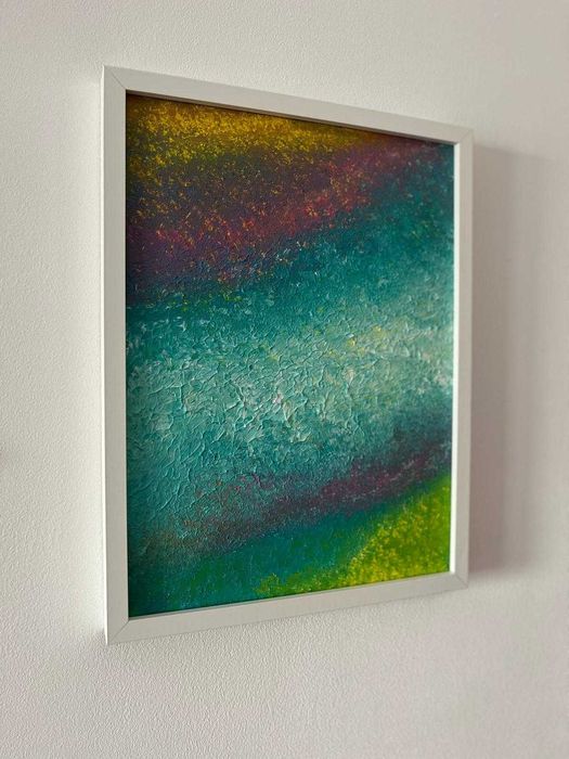 Pintura abstrata em acrílico