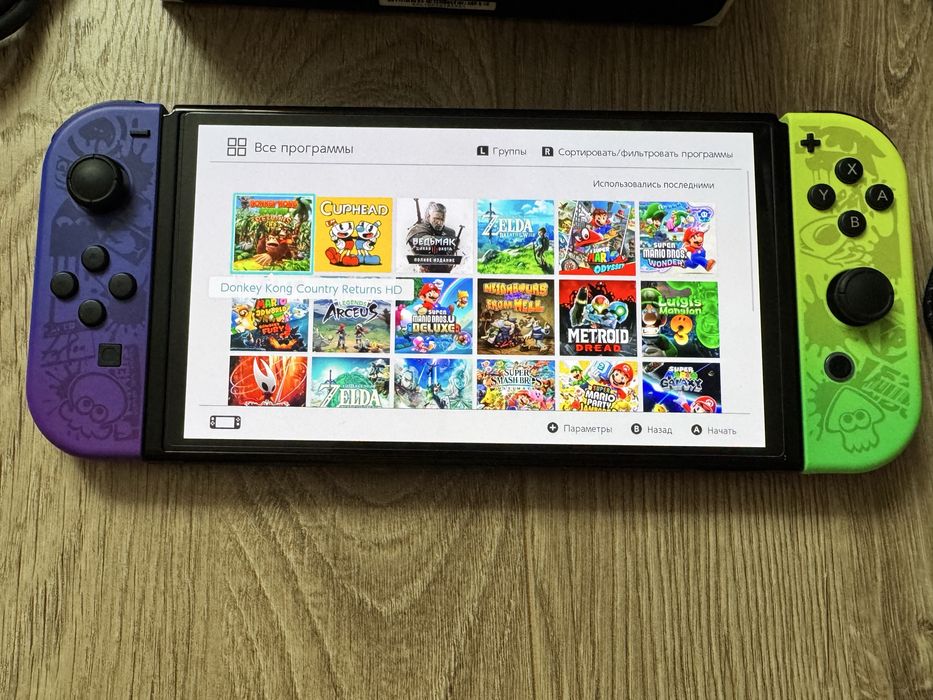 Nintendo switch Oled безкоштовні ігри 256gb Splatoon 3 edition