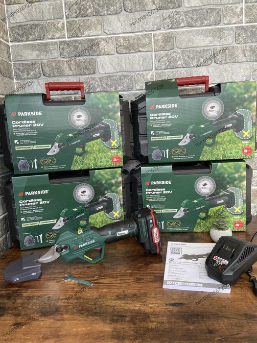 Сікатор, секатор, сучкоріз акумуляторний, сучкорез Parkside PAAS 20 li