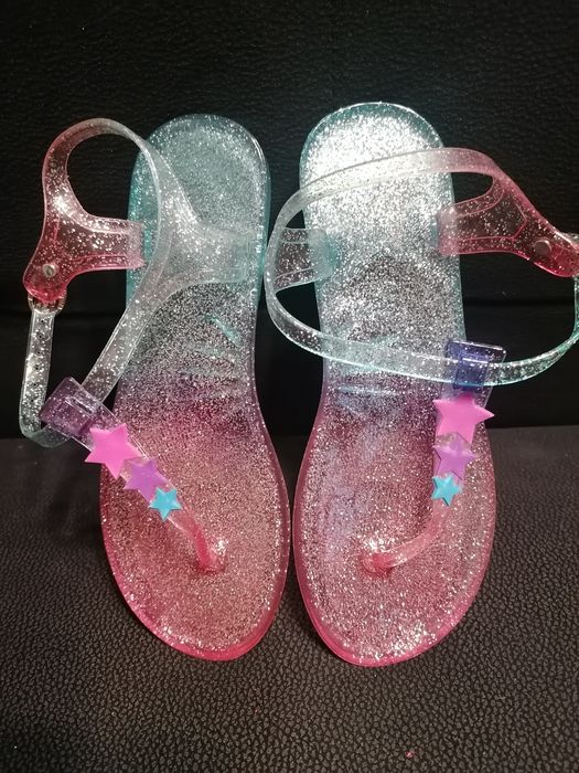 Sandały gumowe, japonki, brokat do wody 37-38