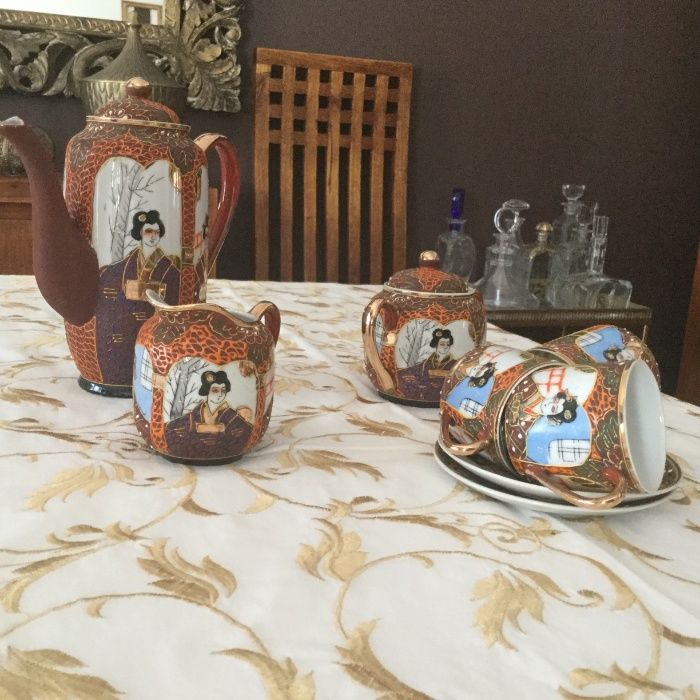 serviço de café chinês de colecção