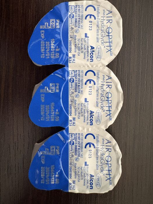 Air Optix plus HydraGlyde 3 szt. Moc: -8,00