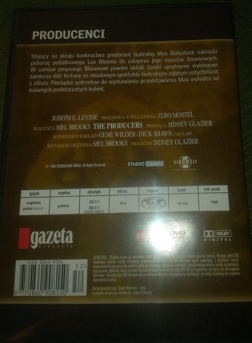 PRODUCENCI DVD nowa bez folii