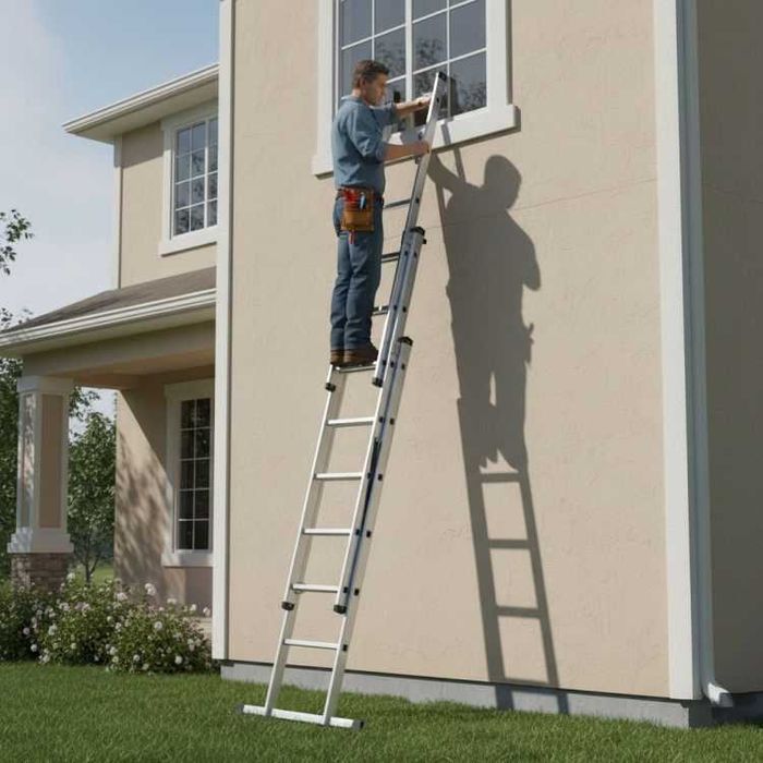 DRABINA ALUMINIOWA 3x7 do 150 kg - składana / wielofunkcyjna