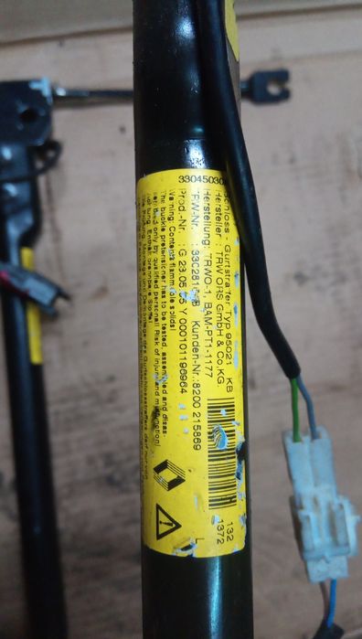 Napinacz pasa renault modus clio