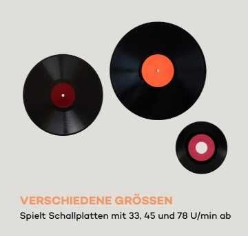 РЕТРО вініл програвач вінтаж стерео USB Cinch динаміки 33/45/78rpm