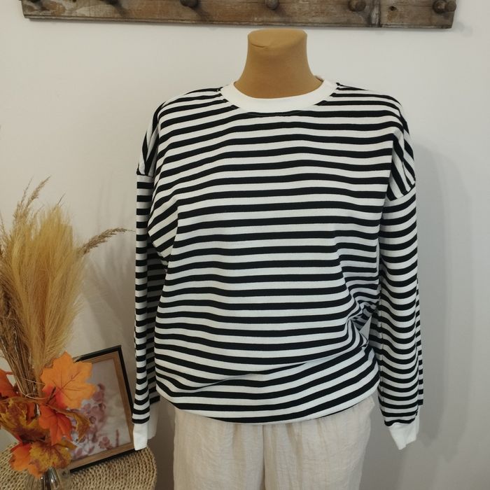 Bluza damska  Sinsay w paski S/M/L ocieplana oversize meszek nowa