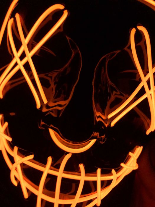 Máscara Halloween/Carnaval nova LED