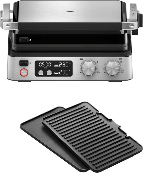гриль контактний прижимний оптигриль Braun MultiGrill 7 GC7040