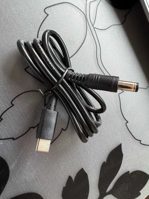 Кабель USB C PD QC на DC 5.5x2.1 12V 3A 1 метр