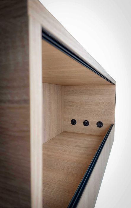 Terrarium z plyty meblowej 80x40x40 PRODUCENT Antracyt Sonoma Alaska