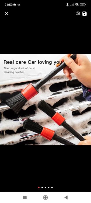 Pincéis de limpeza detalhe auto