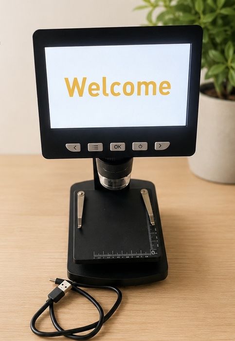 Mikorskop Cyfrowy z Wyswietlaczem LCD