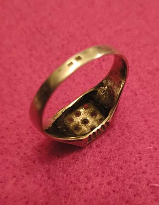 Anel Homem Prata 830 c/ Zircões