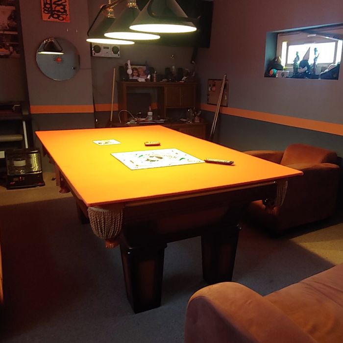 Sprzedam stół bilardowy z litego drewna, blat Łupek Włoski.