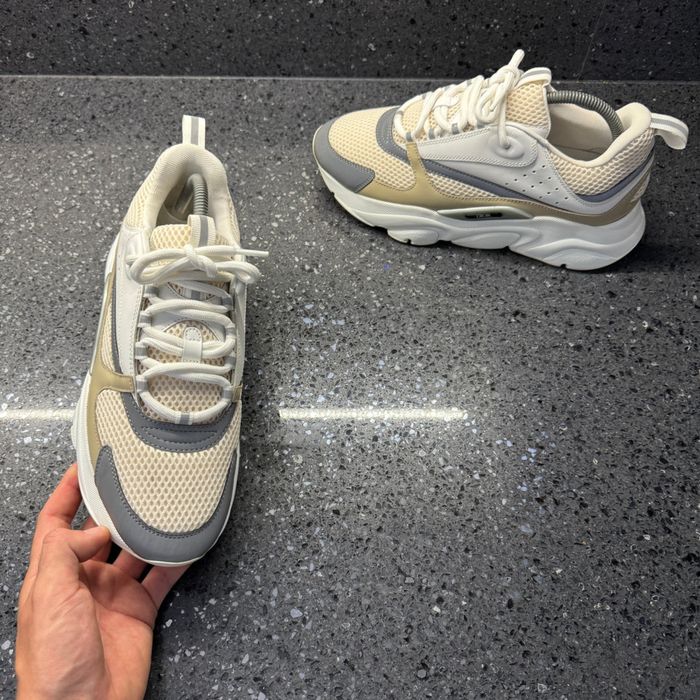 Розпродаж‼️нові кросівки від бренду Dior B22 в бежевому кольорі в наявності!
