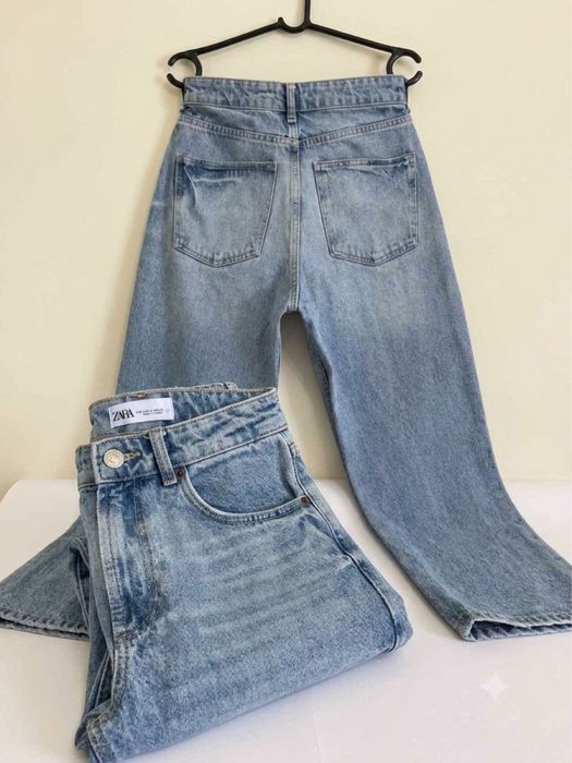 Джинси Zara оригінал / Мом джинси Зара висока посадка / Розмір M (38)