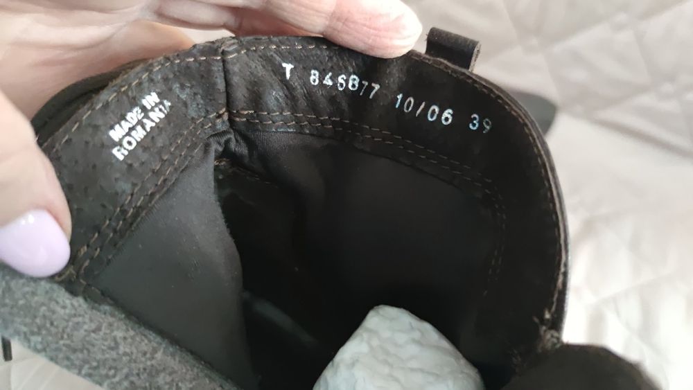 Чоботи демісезонні шкіряні, 39 розмір