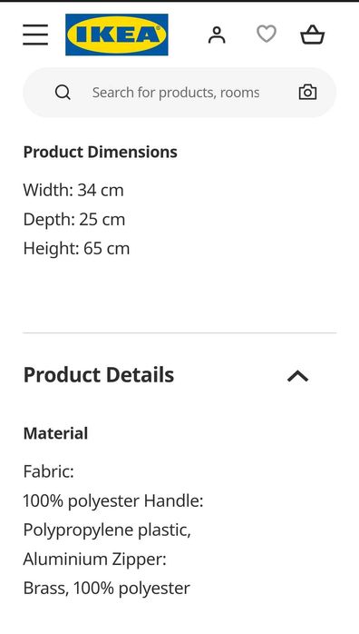 IKEA Forenkla 603.281.70 - Mala de viagem com rodas como nova