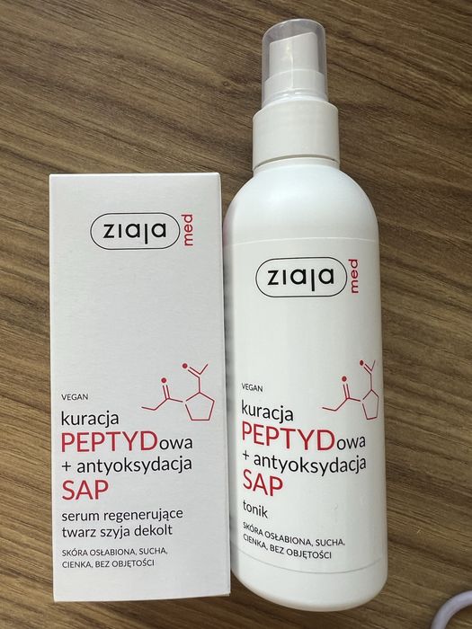 Ziaja kuracja peptydowa zestaw nowy