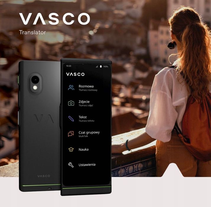 Elektroniczny tłumacz Vasco V4 z darmowym bez limitu internet,112język