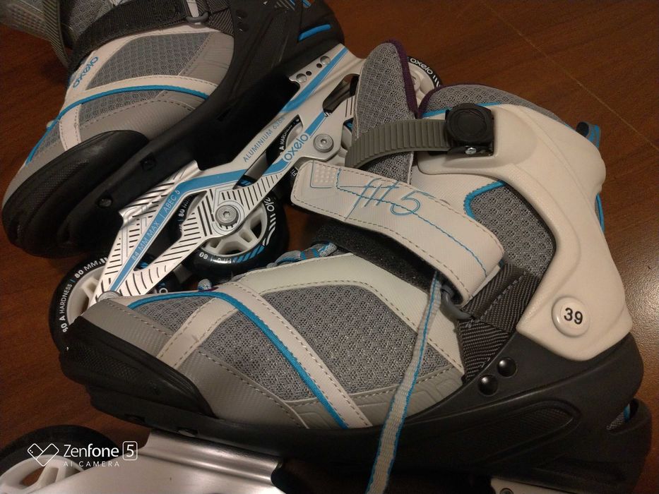 Rolki damskie fitness Oxelo FIT5 rozmiar 39