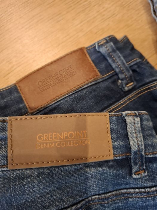 8 par spodni 38/40 M L jeansy skinny straight