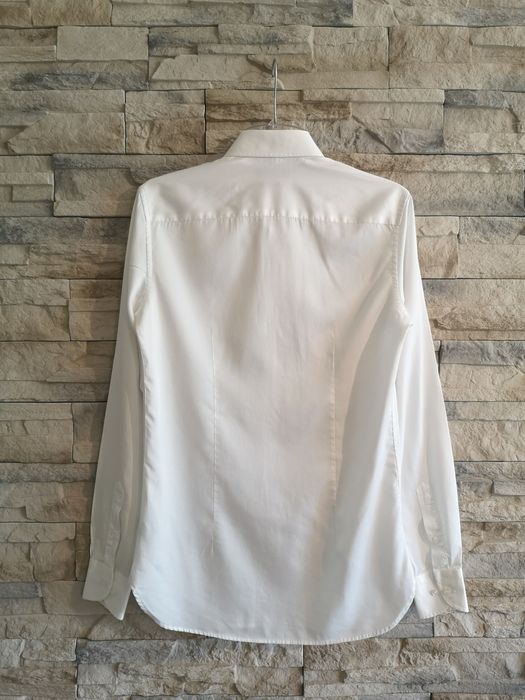 Albione Koszula biała męska młodzieżowa Slim Fit r.37 S/M