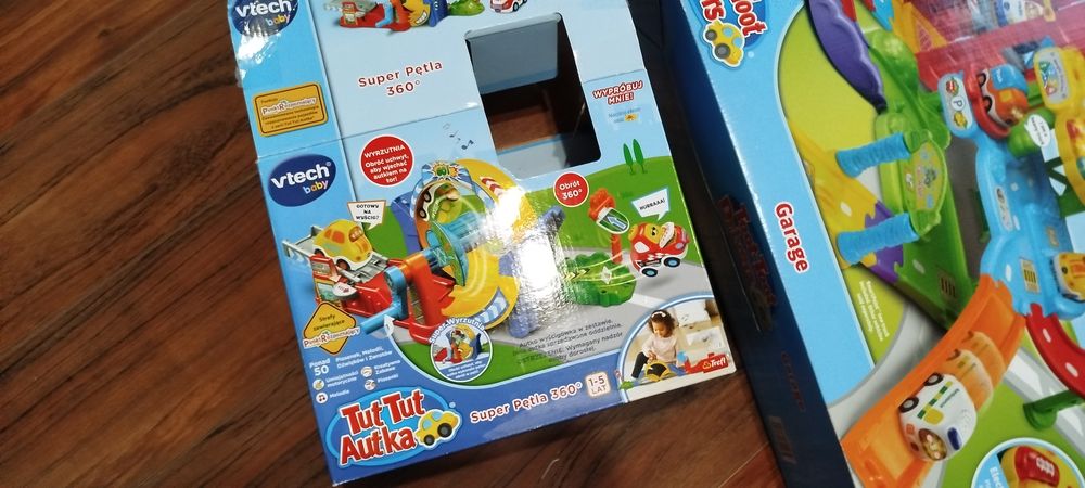 Tut tut autka garaż tor wyścigowy duży zestaw zamiana na LEGO