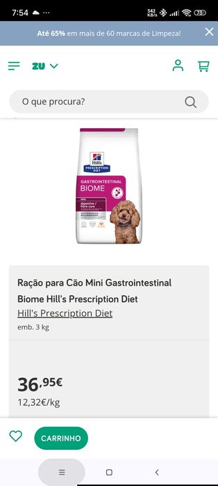 Ração Hills Prescription Diet Gastrointestinal Biome Mini
