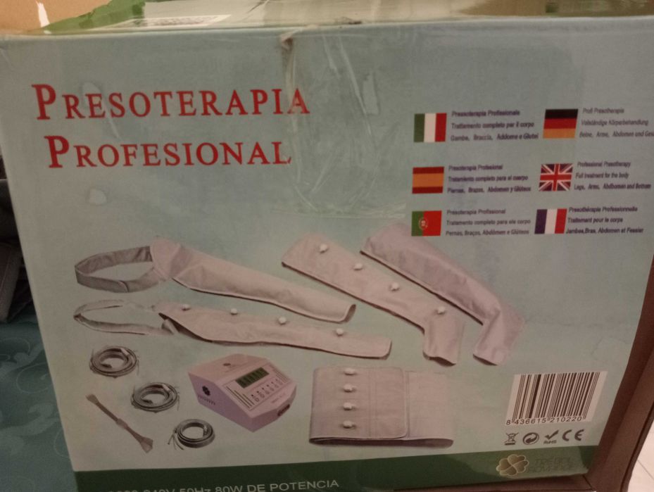 Máquina de pressoterapia completa (uso doméstico)