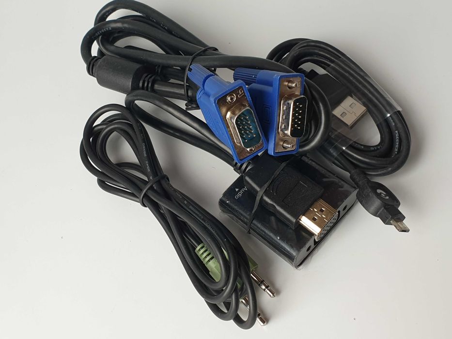 адаптер HDMI to VGA звуком аудіо  3,5 мм jack BENFEI + кабель комплект