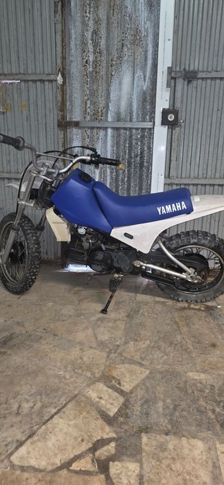 Yamaha pw 80 azul e branca