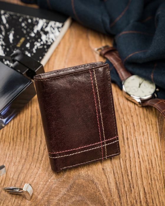 portfel męski skórzany n20191-vtk-d brown