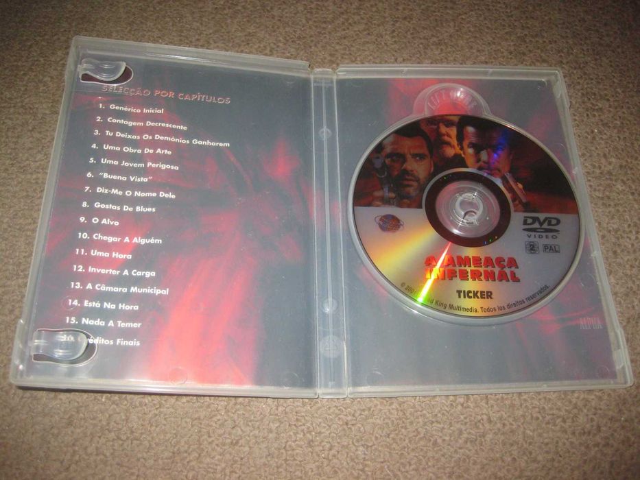 DVD "Ticker - Ameaça Infernal com Steven Seagal/Raro!