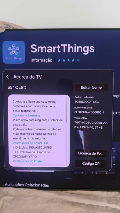 TV Samsung TT55S90C 55 Polegadas Smart TV510760160173772801