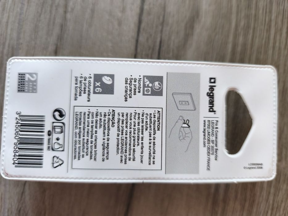 Pack 6 protetores para tomadas LEGRAND - novo