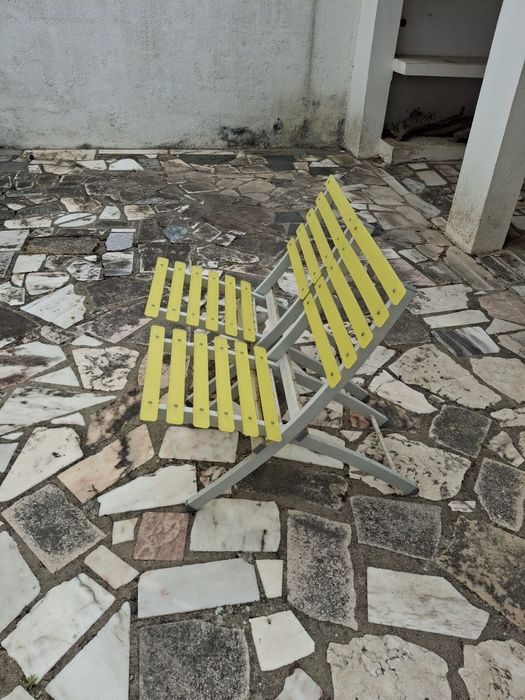 Cadeiras reclinadas de jardim desmontável