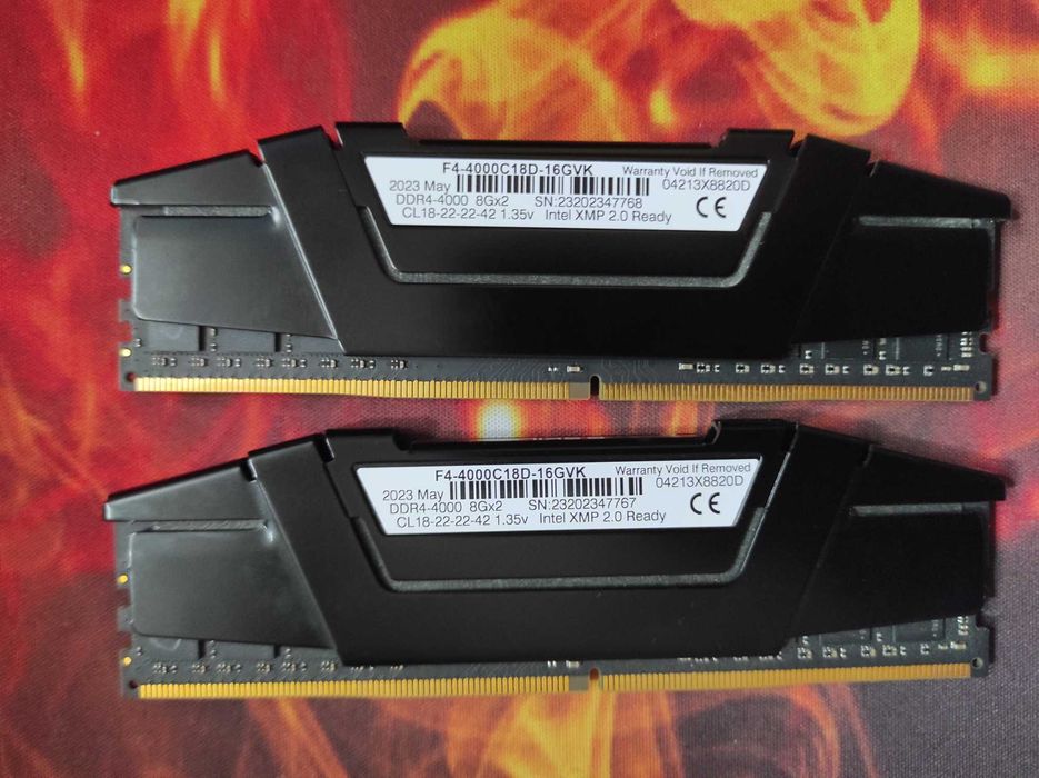 Оперативна пам'ять DDR4 G. Skill Ripjaws V 16 gb (2x8) 4000 mHz CL18