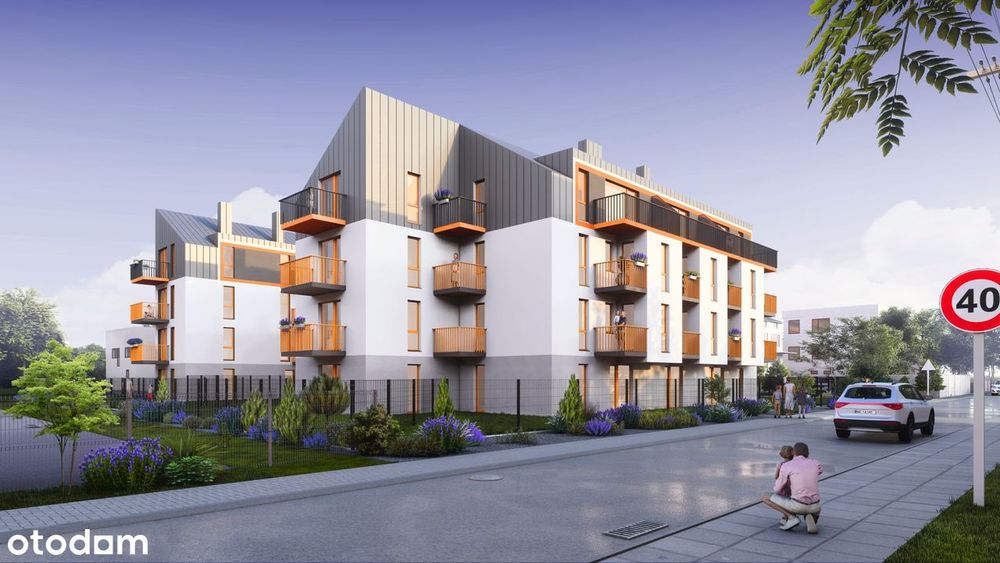 2-pokojowe mieszkanie 44m2 + balkon Bezpośrednio