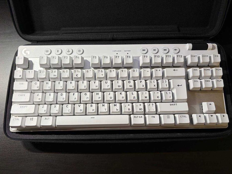 Клавіатура Logitech Pro X TKL White - Brown Switch