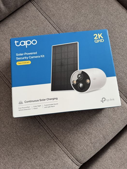 Câmara Wi-Fi c/ Suporte Magnético + Painel Solar Tapo C425 KIT